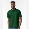 Gildan 8800 — the jersey polo in Forest Green
