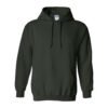 Gildan 18500 — the pullover hoodie in Forest