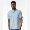 Gildan 8800 — the jersey polo in Black