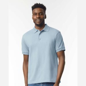 Gildan 8800 — the jersey polo in Black Gildan 8800 — the jersey polo in Black