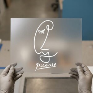 Abstract Face, Picasso Line — ready-to-press DTF transfer by Loop DTF Abstract Face, Picasso Line DTF transfer, ready to press
