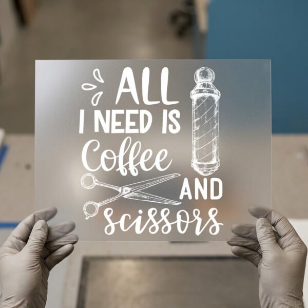 All I Need Is Coffee and Scissors — for dark garments