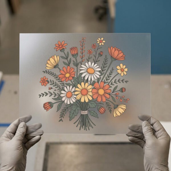 Boho Floral Bouquet DTF transfer, ready to press