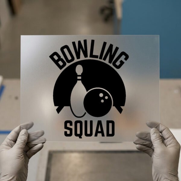 Bowling Squad DTF transfer, ready to press