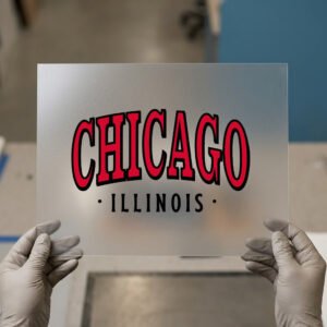 Chicago, Illinois Red Arch — ready-to-press DTF transfer by Loop DTF Chicago, Illinois Red Arch DTF transfer, ready to press