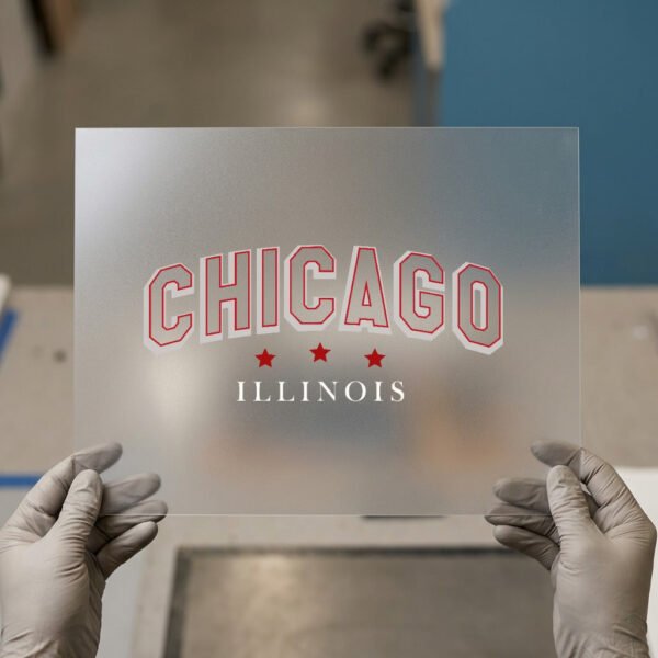 Chicago, Illinois Stars — for dark garments