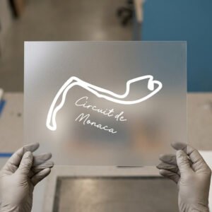 Circuit de Monaco, Track Map DTF transfer, ready to press