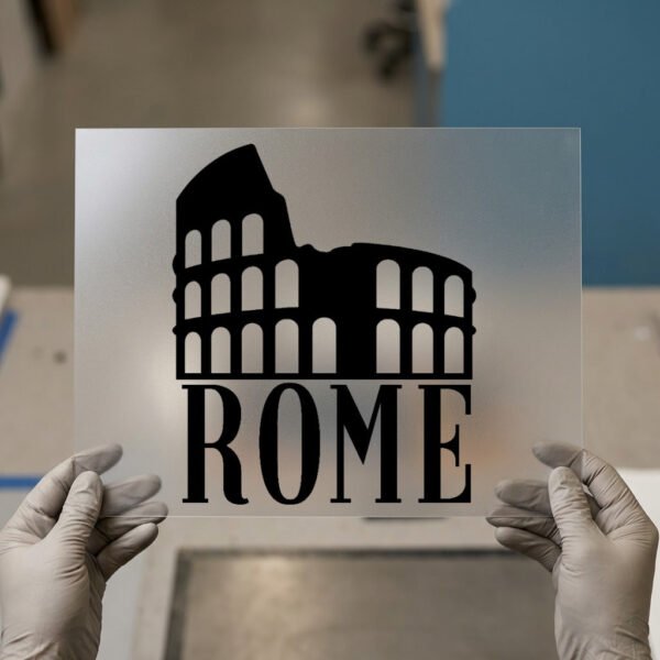 Colosseum, Rome DTF transfer, ready to press
