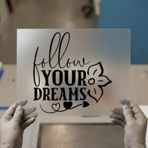 Follow Your Dreams, Floral DTF transfer, ready to press