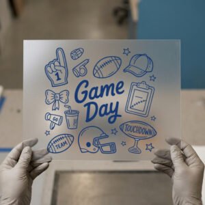 Game Day, Football Doodle — ready-to-press DTF transfer by Loop DTF Game Day, Football Doodle DTF transfer, ready to press