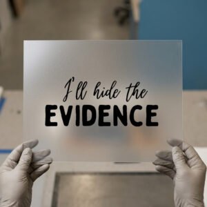 I'll Hide the Evidence — ready-to-press DTF transfer by Loop DTF I'll Hide the Evidence DTF transfer, ready to press