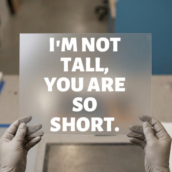 I'm Not Tall, You Are So Short DTF transfer, ready to press