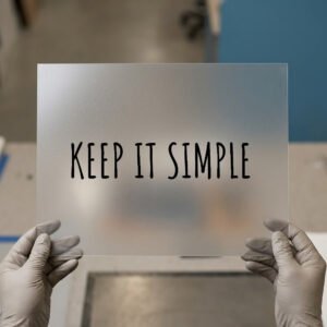 Keep It Simple — ready-to-press DTF transfer by Loop DTF Keep It Simple DTF transfer, ready to press