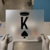 King of Spades Crown — for light garments