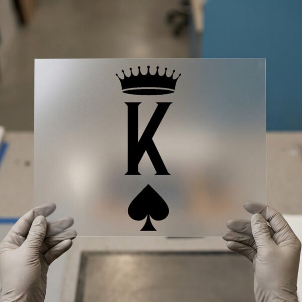 King of Spades Crown — for light garments
