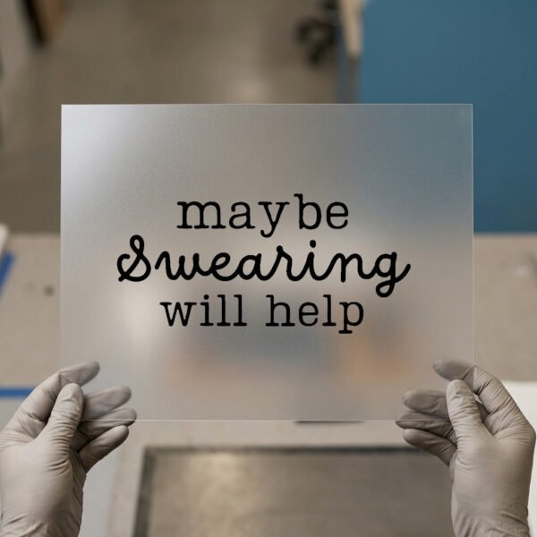 Maybe Swearing Will Help — for light garments