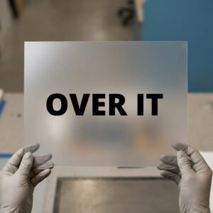 OVER IT DTF transfer, ready to press