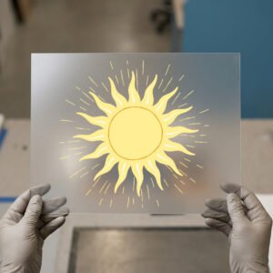 Radiant Sun DTF transfer, ready to press