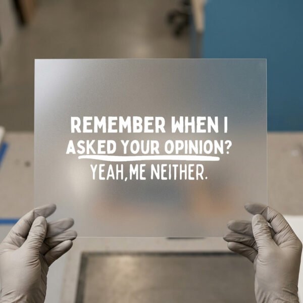 Remember When I Asked Your Opinion? Yeah, Me Neither. — for dark garments
