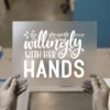 She Works Willingly With Her Hands DTF transfer, ready to press