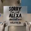 Sorry, I'm Not Alexa — for light garments