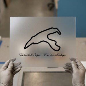Spa-Francorchamps, Circuit Outline — ready-to-press DTF transfer by Loop DTF Spa-Francorchamps, Circuit Outline DTF transfer, ready to press
