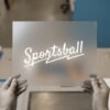 Sportsball DTF transfer, ready to press