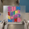 Sunshine on My Mind, Retro Stack DTF transfer, ready to press